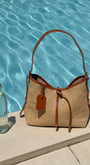 Yumna Straw Bag - Chestnut