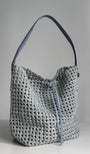 Naima Shoulder Bucket Bag - Dusty Blue