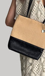 Areeba Shoulder Tote Bag - Khaki