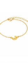 Moon & Star Charm Bracelet – Gold