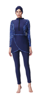 Zehra Sporty Burkini 3-Piece Swim Set – Navy Blue