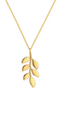 Gold Olive Leaf Necklace