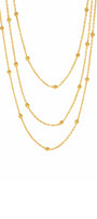 Layered Satellite Bead Chain Necklace – Gold