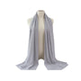 Rania Whisper Flowy Chiffon Hijab – Light Gray