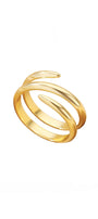 Sleek Wrap Open Ring – Gold