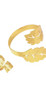 Golden Leaf Set – Cuff & Ring