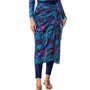 Tropical Night Leaf Beach Sarong Wrap- Swim Cover Up