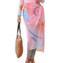 Blush Sky Ombre Beach Sarong Wrap- Swim Cover Up