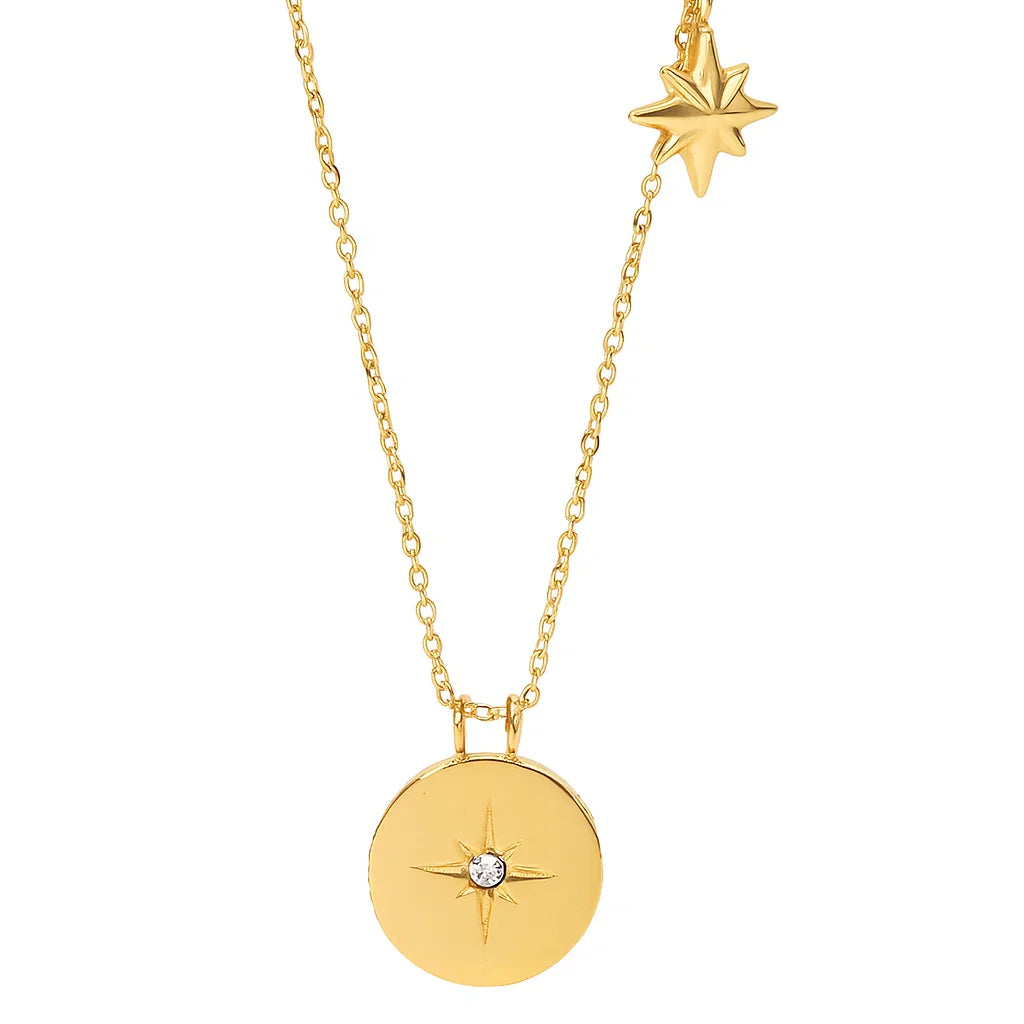 Starburst Disc Necklace