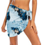 Ocean Marble Print Beach Sarong Wrap- Swim Cover Up
