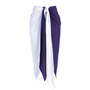 Purple & White Two-Tone Beach Sarong Wrap- Swim Cover Up