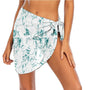 Marble Print Sheer Beach Sarong Wrap- Swim Cover Up