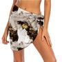 Marble Glow Print Sheer Beach Sarong Wrap- Swim Cover Up