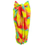 Rainbow Splash Beach Sarong Wrap- Swim Cover Up