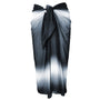 Monochrome Ombre Beach Sarong Wrap- Swim Cover Up