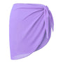 Lavender Sheer Beach Sarong Wrap- Swim Cover Up