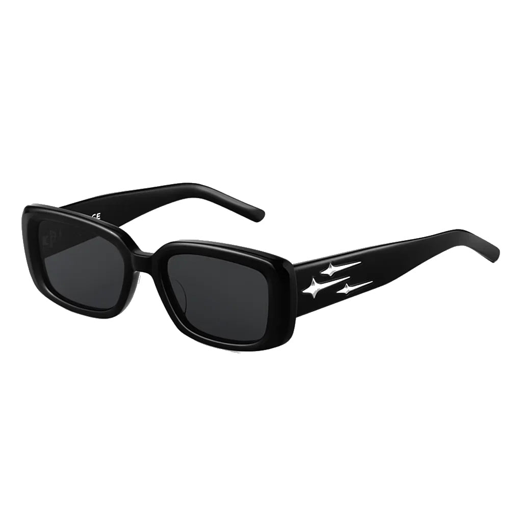 Tariq Star Gradient Frame Sunglasses– Black