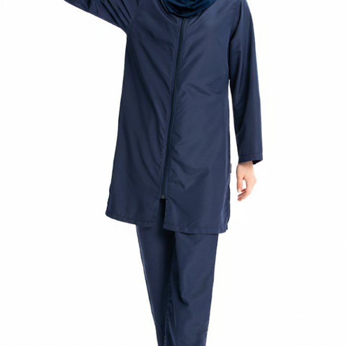 Quick-Dry UPF 3-Piece Surf Swimsuit – Navy