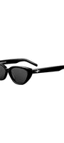 Tariq Retro Cat Eye Sunglasses – Black