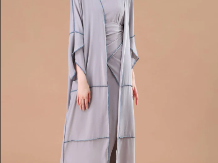 Modest Chiffon Abaya Set