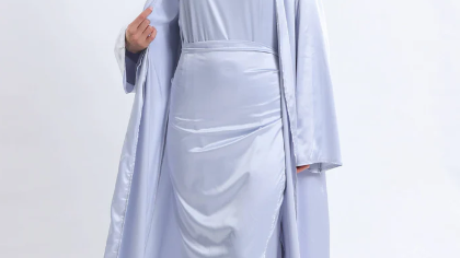 wearing abaya