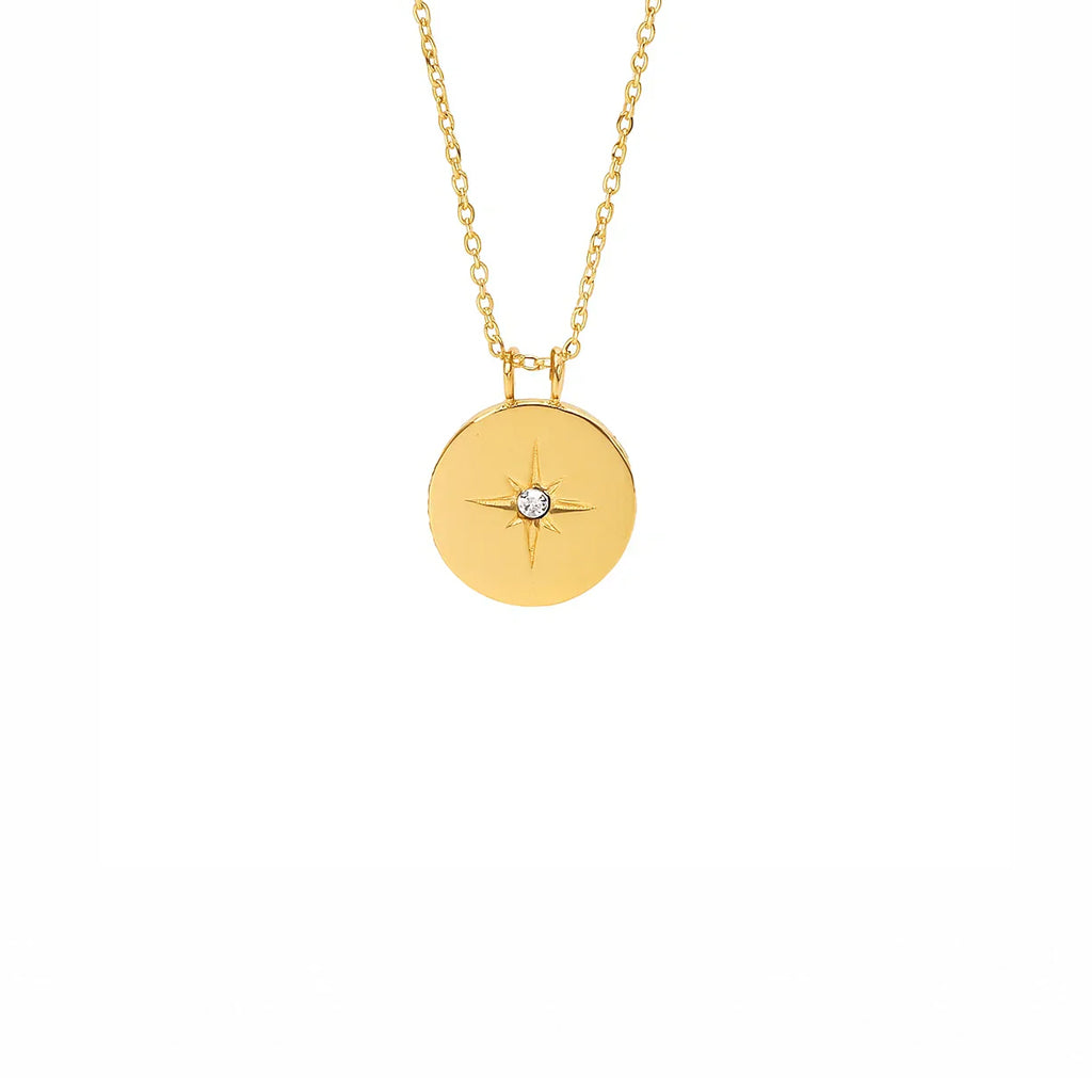 Starburst Disc  Necklace