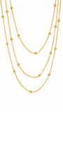 Layered Satellite Bead Chain Necklace – Gold