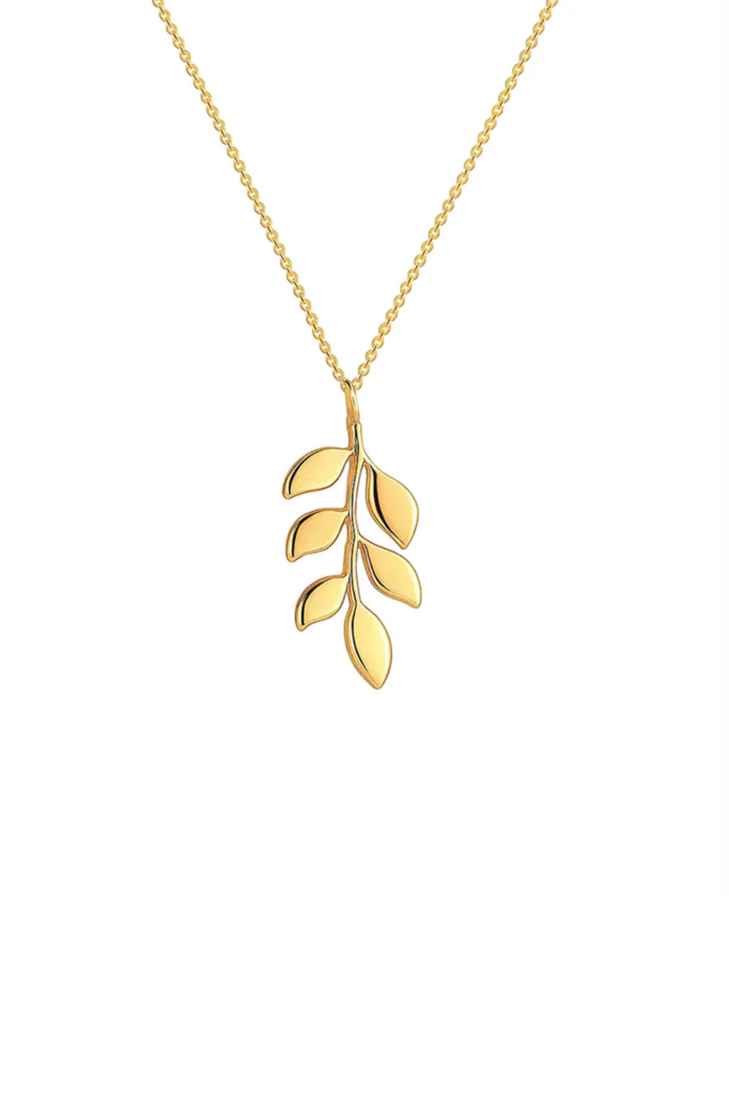 Gold Olive Leaf Necklace