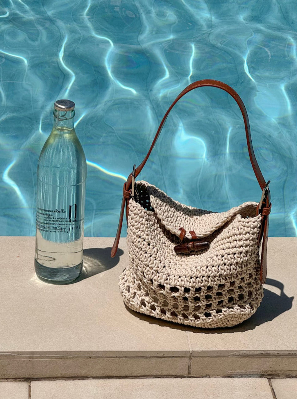 Rimsha Woven Handbag - Camel