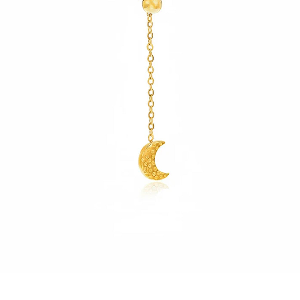 Layali Star & Crescent Drop Necklace