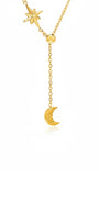 Layali Star & Crescent Drop Necklace