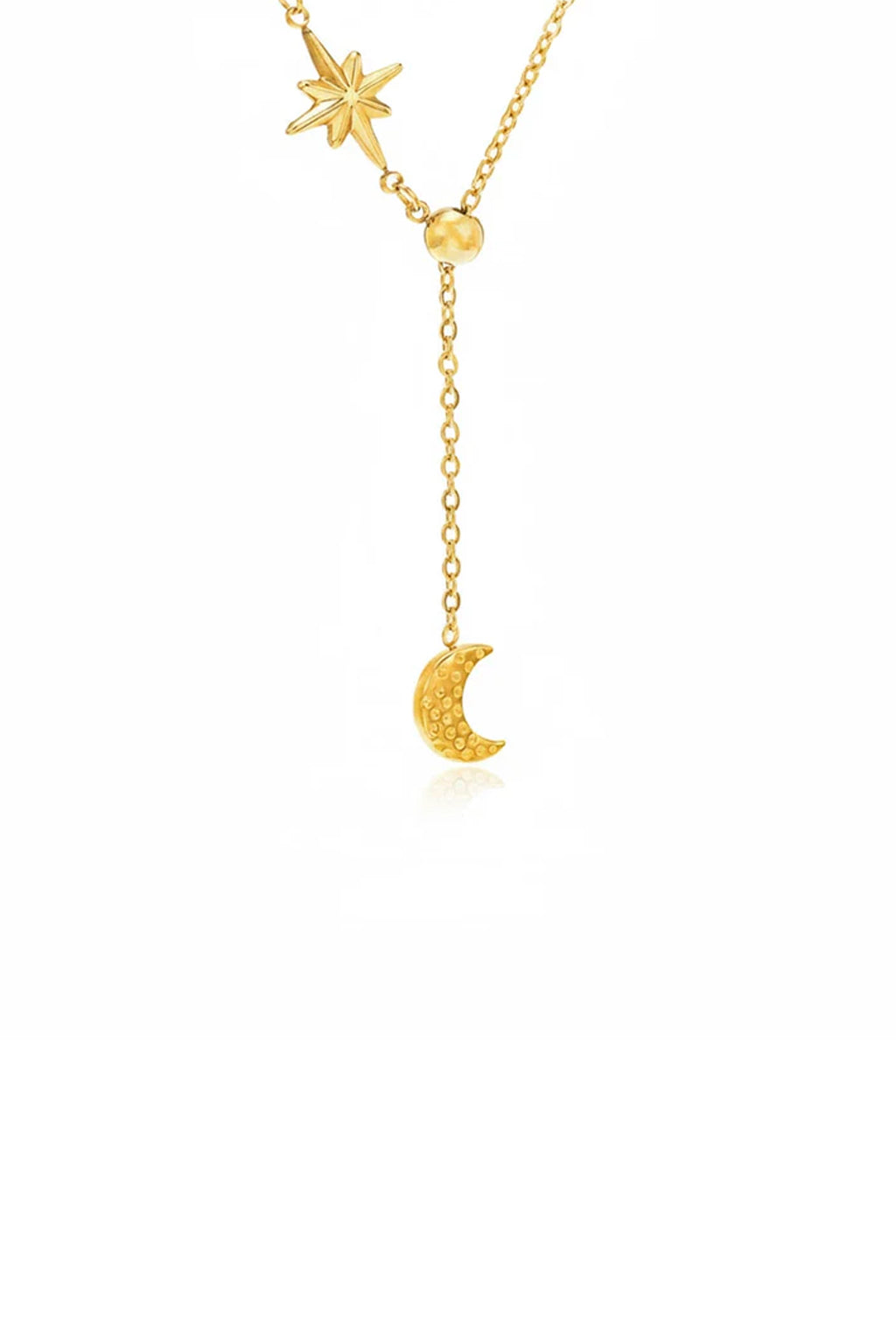 Layali Star & Crescent Drop Necklace