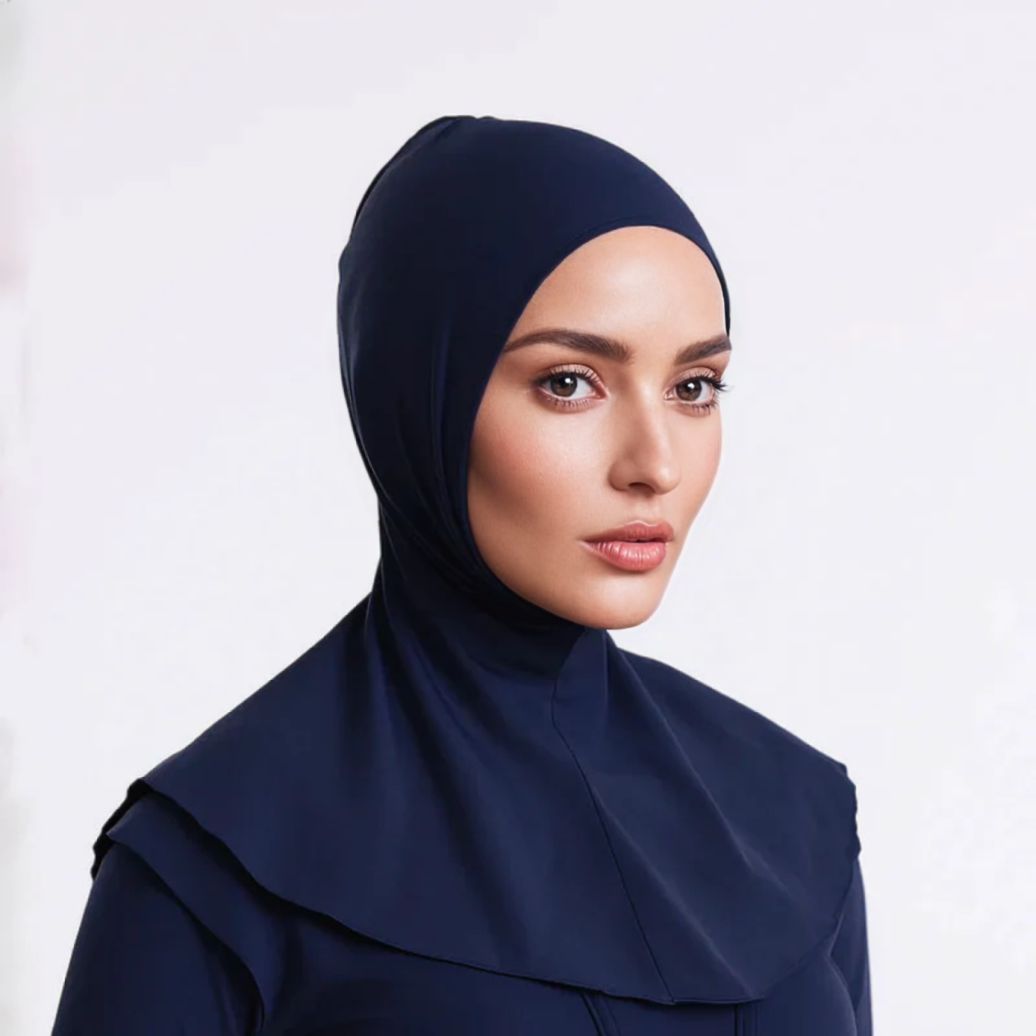 Monel Swim Pull Over Hijab – Navy Blue