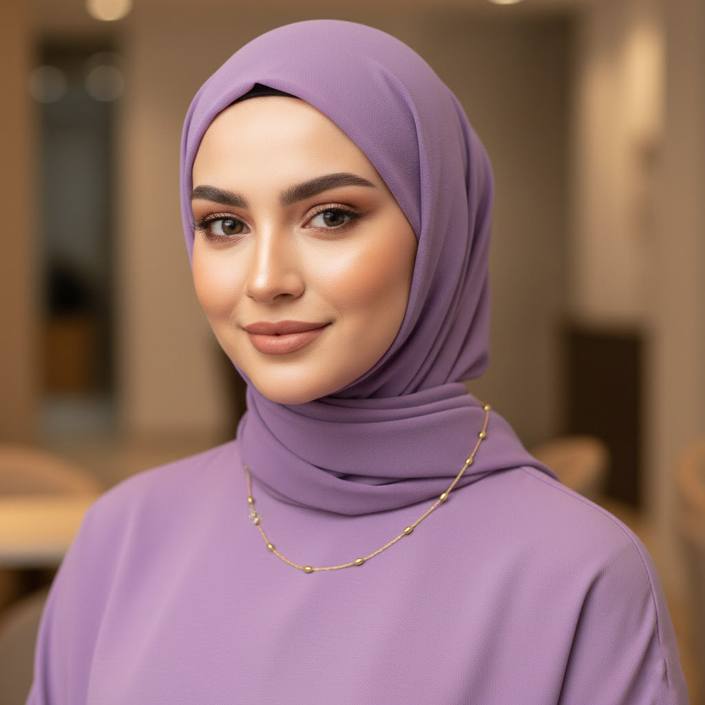 Gold Beaded Chain Necklace