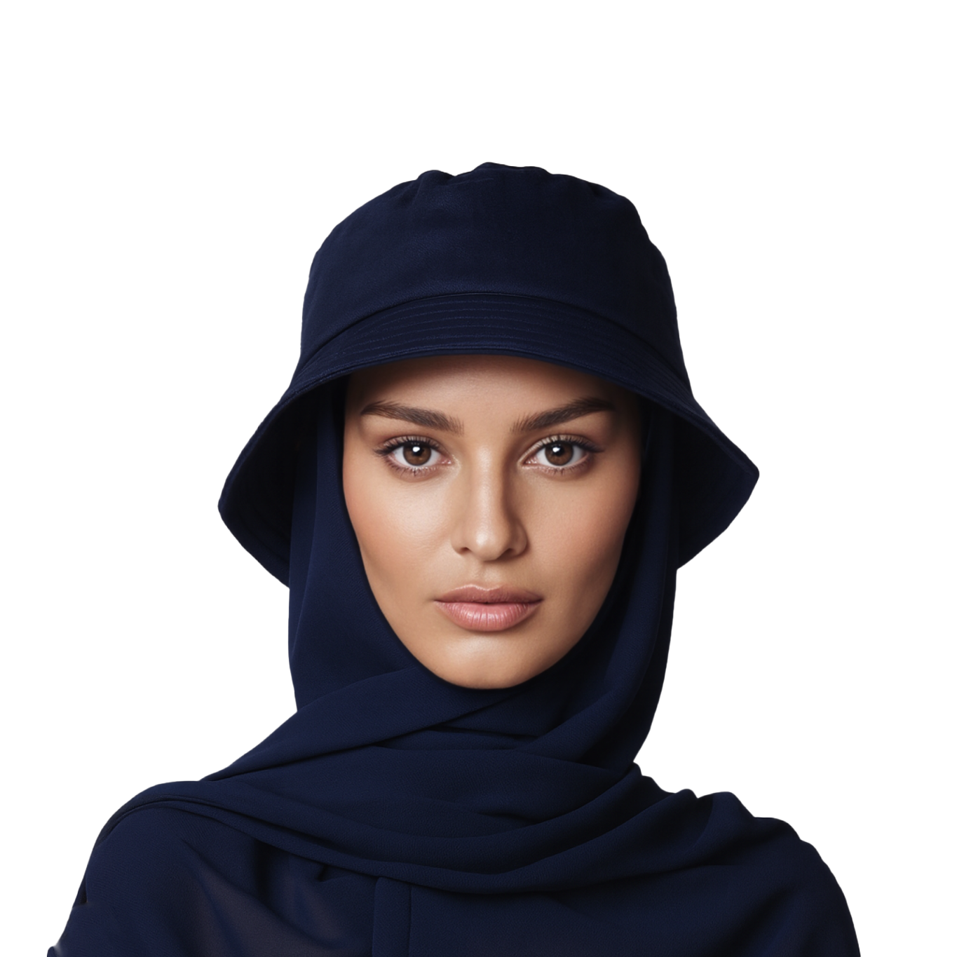 Amina Grace Chiffon Hijab – Navy Blue