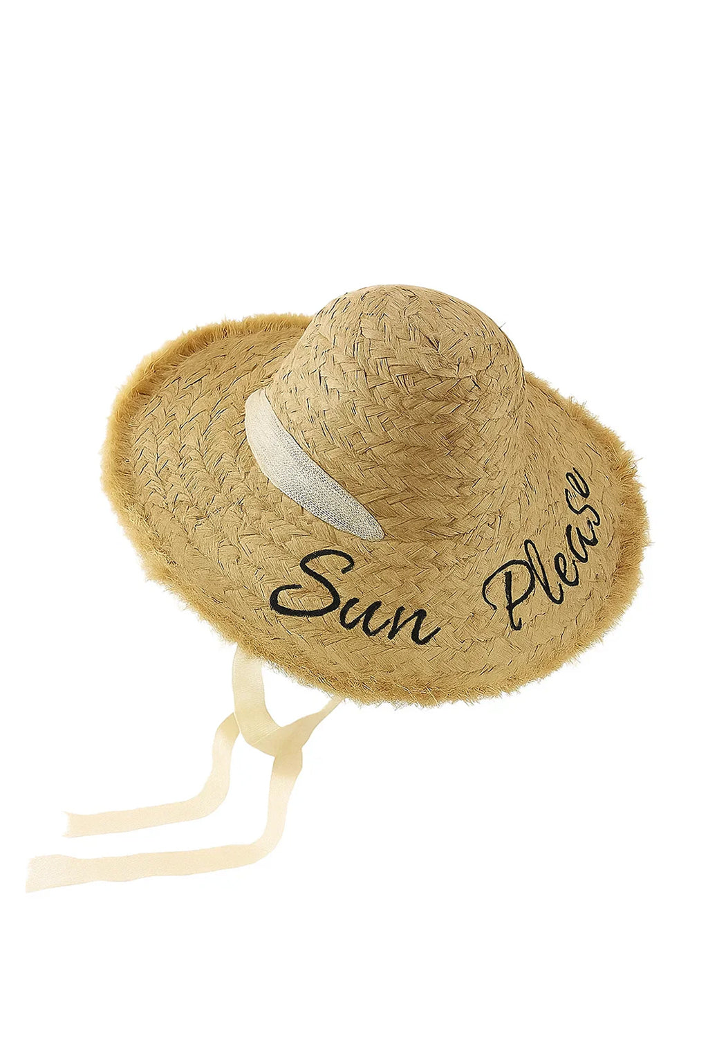 Coastal Grace Embroidered Wide-Brim Straw Hat