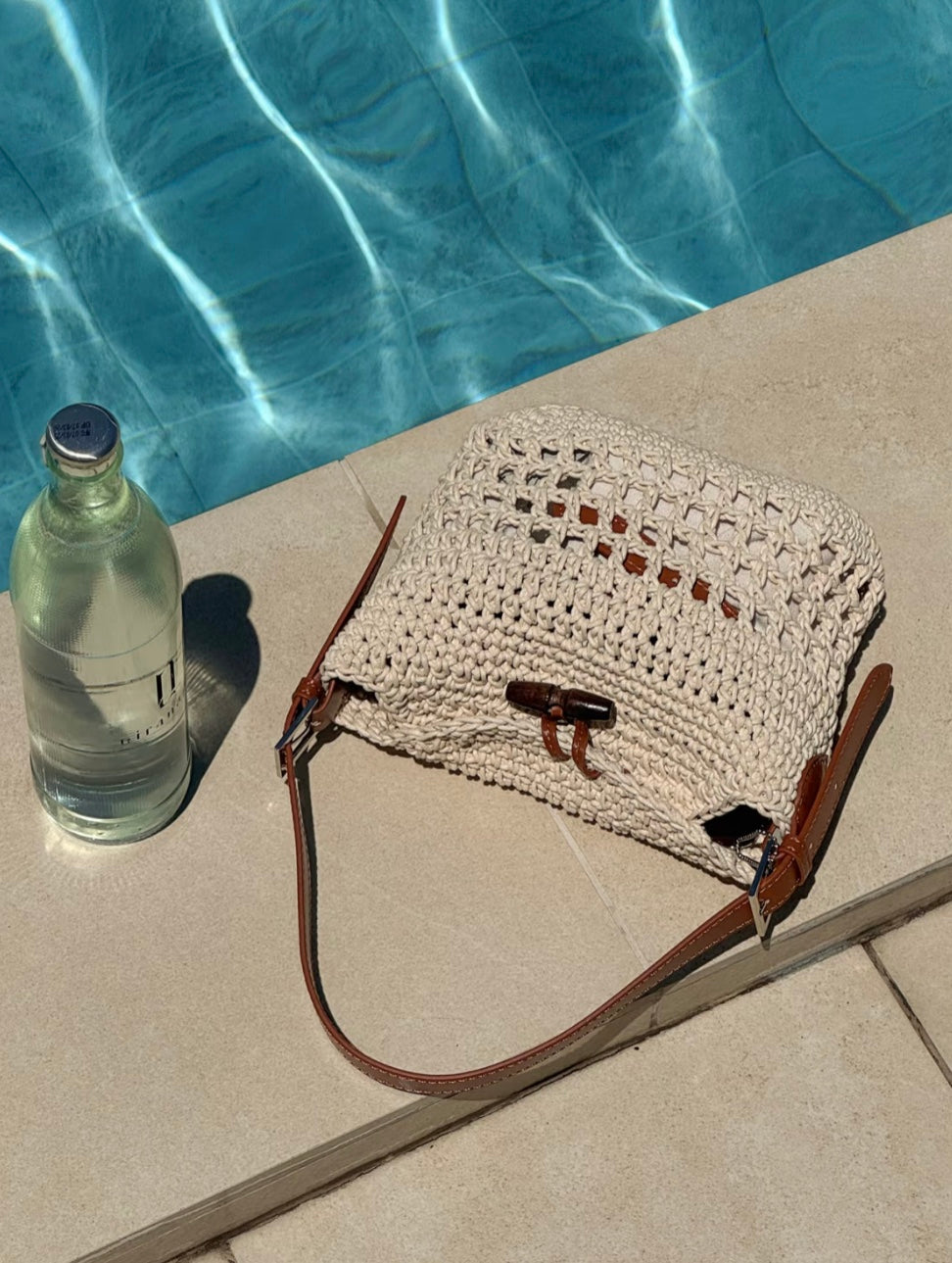 Rimsha Woven Handbag - Camel