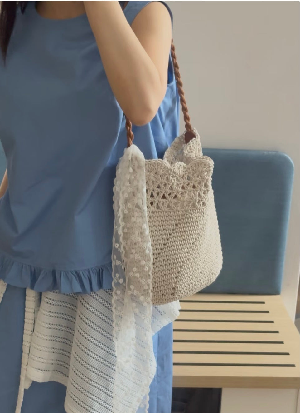 Amani Shoulder Bag - Beige