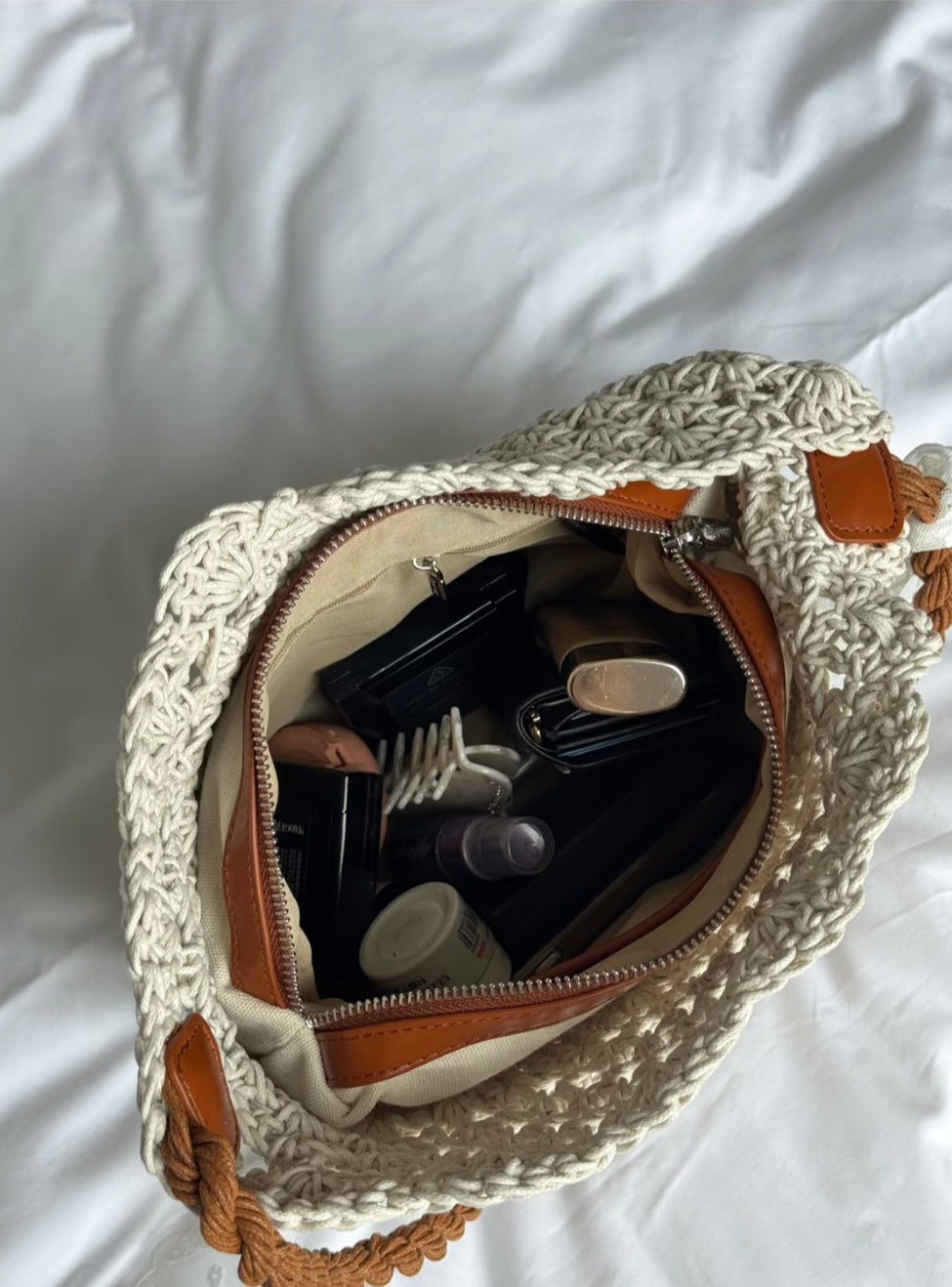 Amani Shoulder Bag - Beige