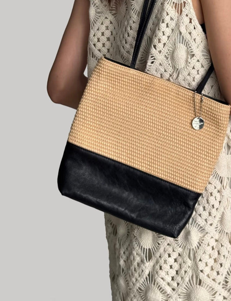 Areeba Shoulder Tote  Bag - Khaki