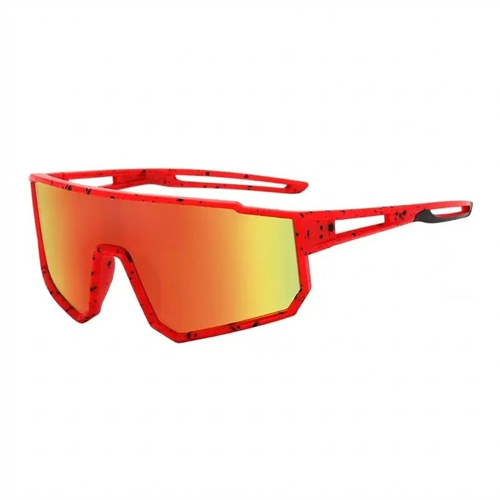 Speckled Frame Kids Outdoor Sports Sunglasses UV Protection- Orange Lens