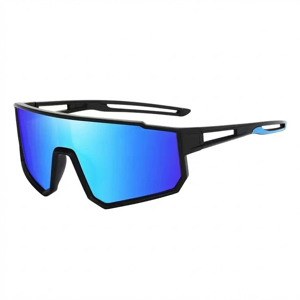 Black Frame Kids Outdoor Sports Sunglasses UV Protection-Blue Lens