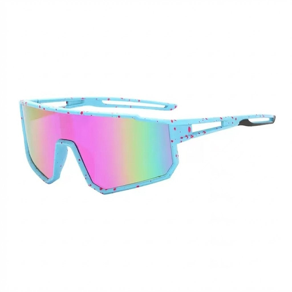 Speckled Frame Kids Outdoor Sports Sunglasses UV Protection- Pink Lens