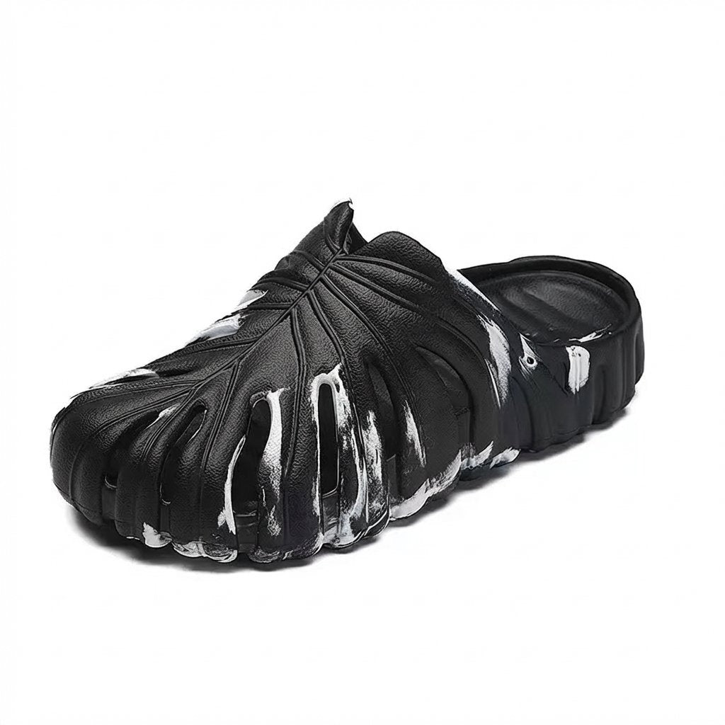 Unisex Breathable EVA Slide Sandals Non-Slip Lightweight Summer Slippers-Black Camo