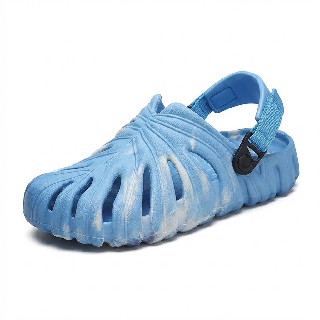 Unisex Breathable EVA Slide Sandals Non-Slip Lightweight Summer Slippers-Blue Camo