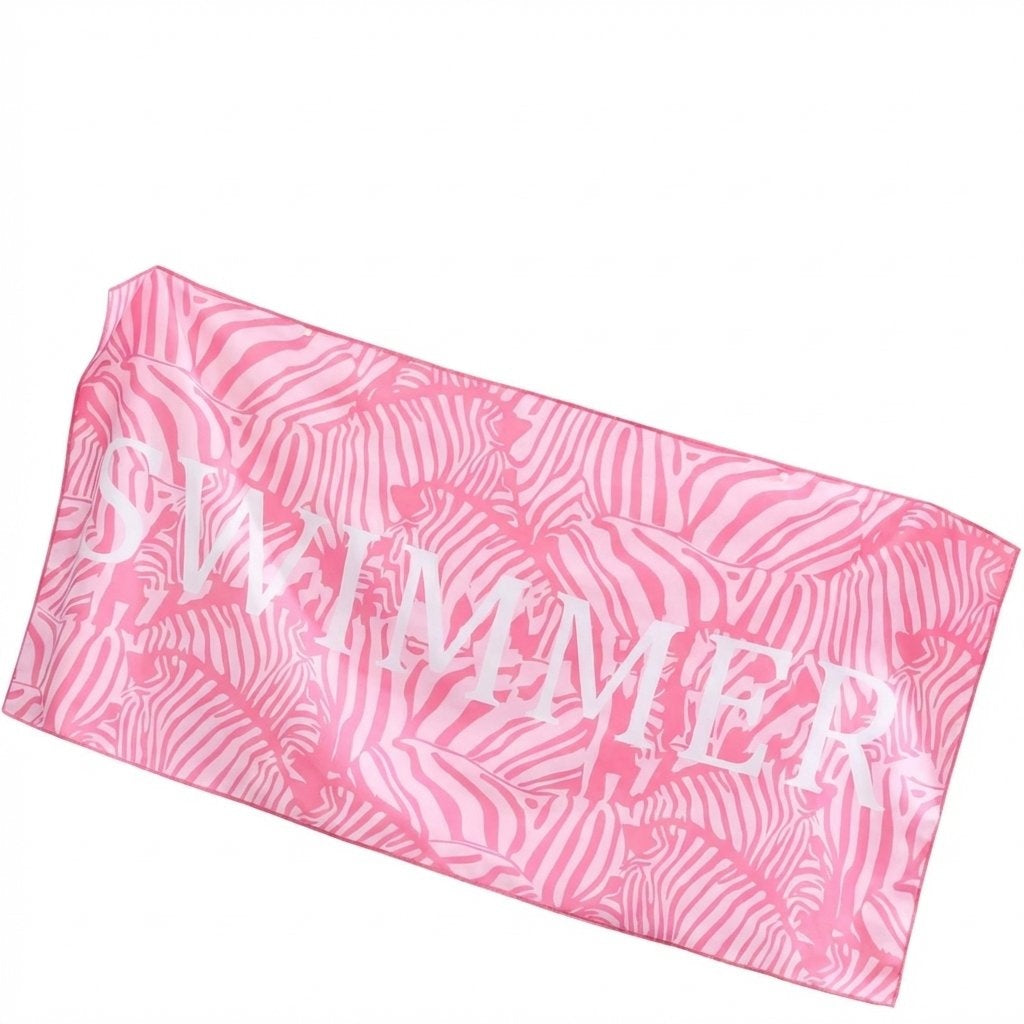 Portable Quick-Dry Beach Towel Soft Double-Sided Sports Towel-Blush Pink