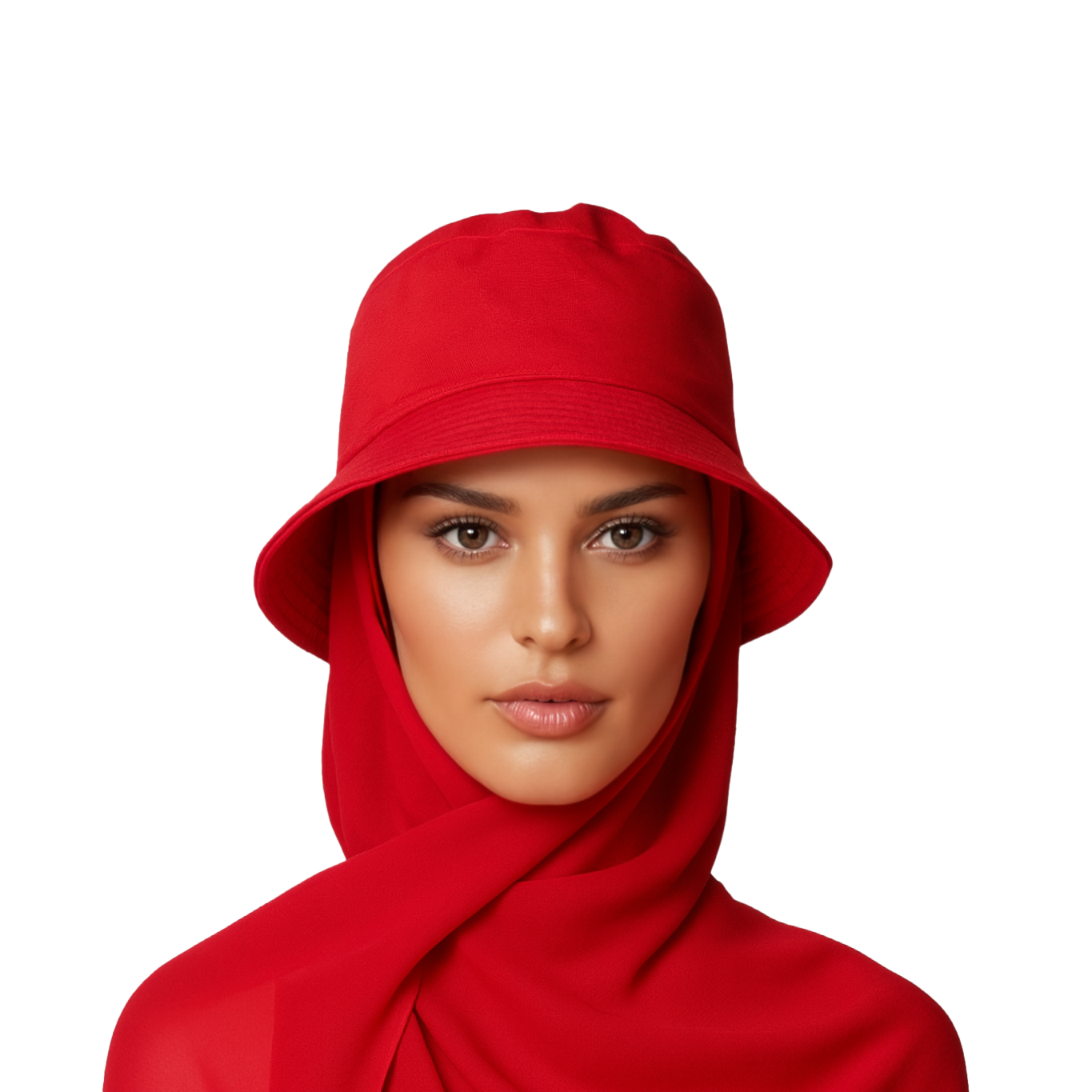 Amina Grace Chiffon Hijab –  Red