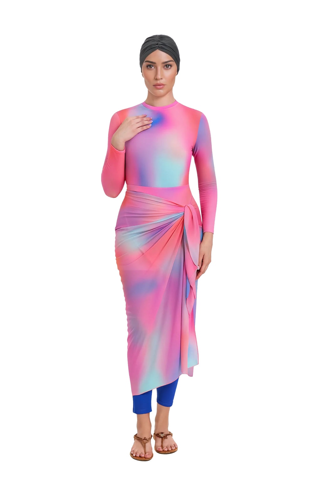 Asma Modest Burkini 3-Piece Full Coverage Swim Set