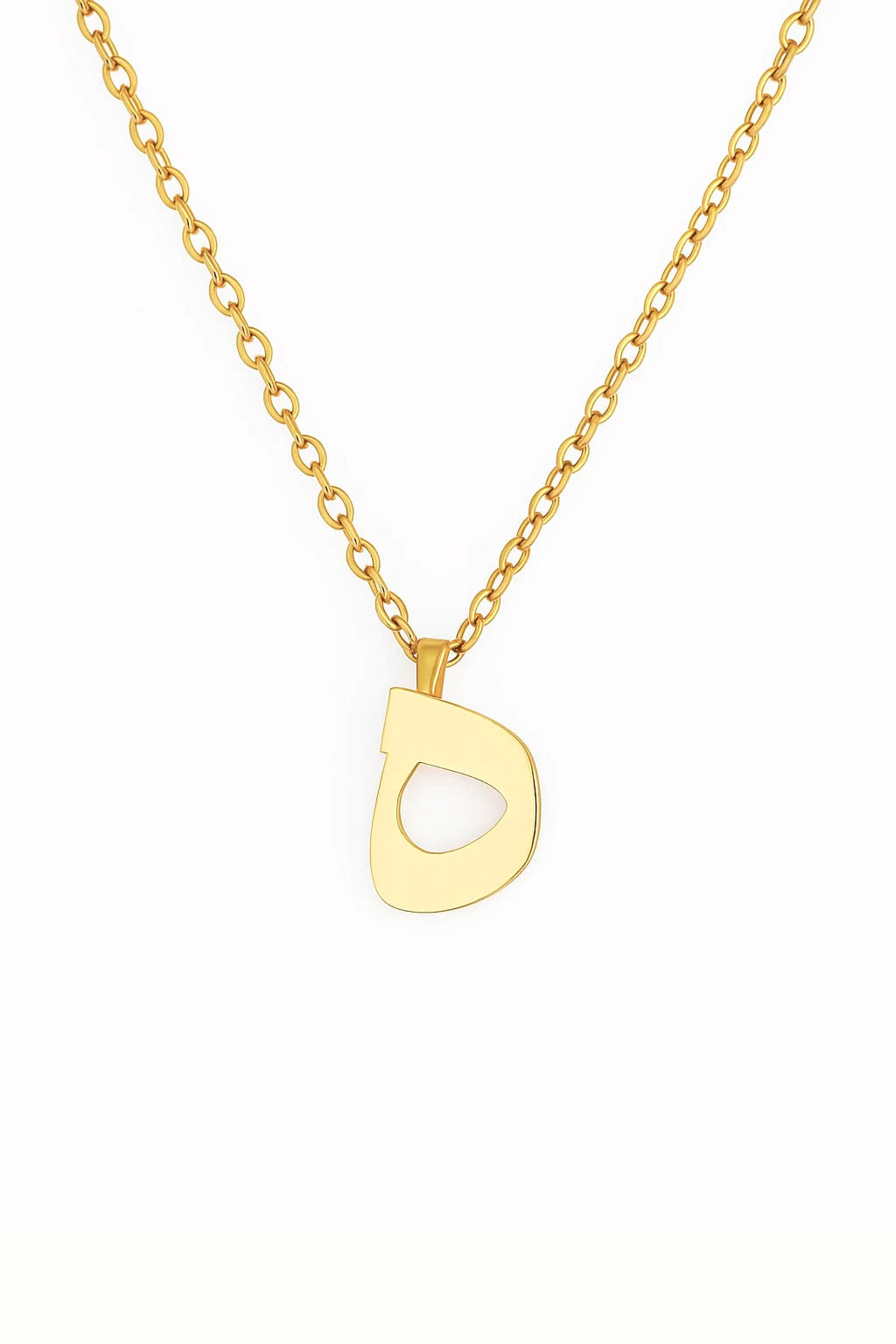 Minimalist Arabic Script Dal Necklace
