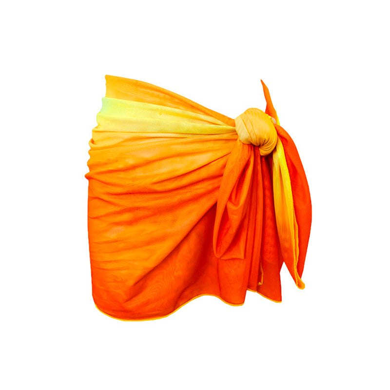 Sunset Glow Ombre Beach Sarong Wrap- Swim Cover Up